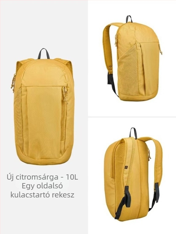 Unisex 10L hátizsák iskola és utazás számára, kompakt óvodai használatra
