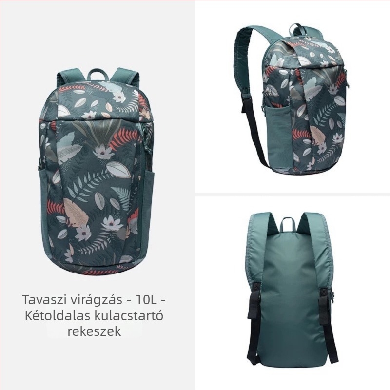 Unisex 10L hátizsák iskola és utazás számára, kompakt óvodai használatra