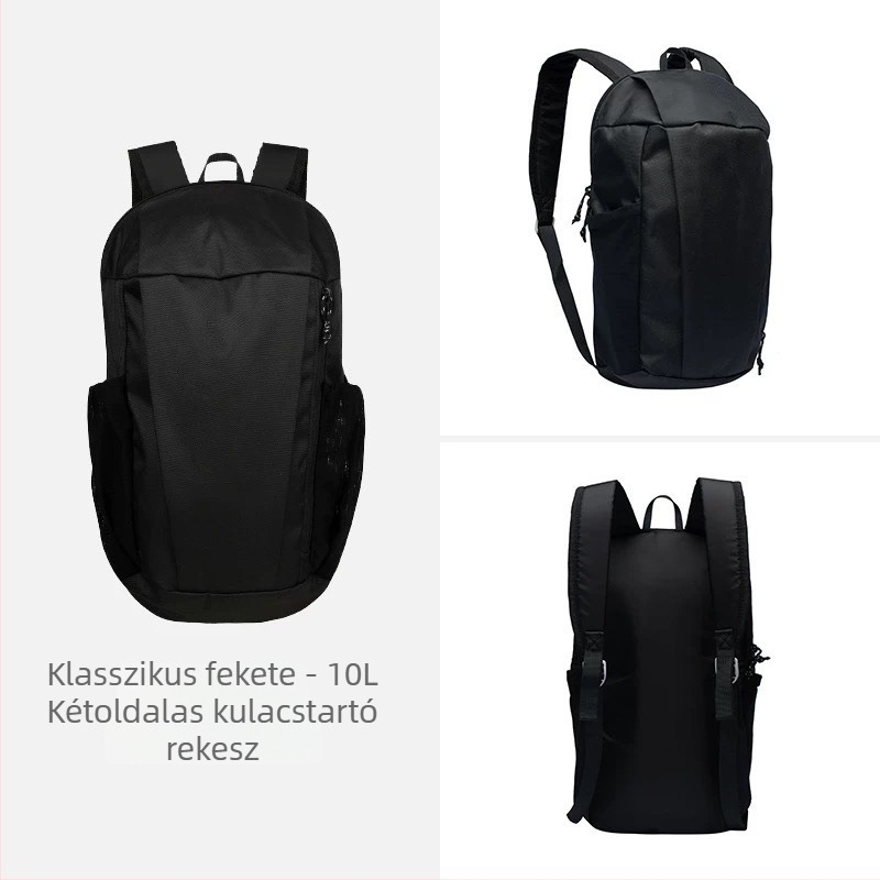 Unisex 10L hátizsák iskola és utazás számára, kompakt óvodai használatra