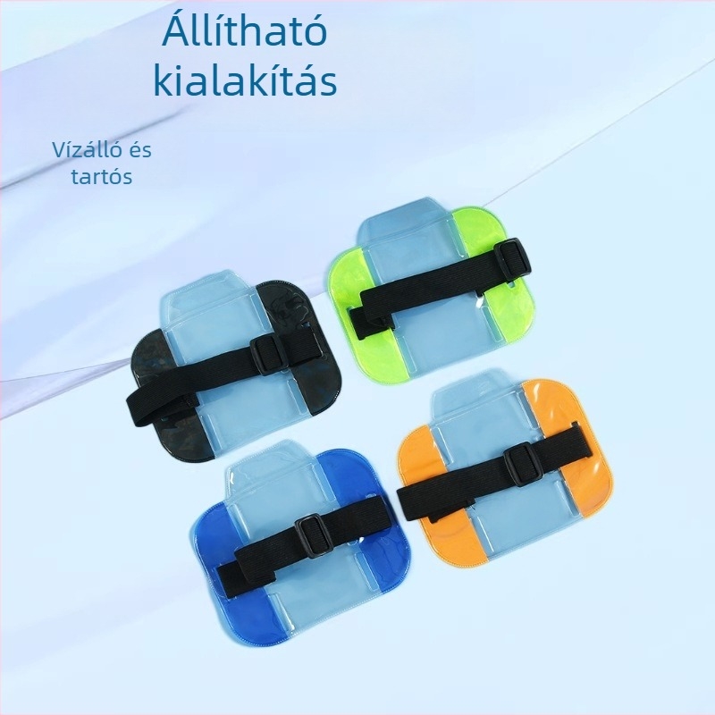 Átlátszó PVC vízálló badge-tartó, állítható pánttal, munkahelyi azonosítók és kiállítási belépők számára, puha gumi alapanyagból, kültéri használatra.