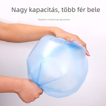 Jingbang fekete konyhai szemeteszsákok, egyszer használatos, vastagított mellény-stílusú, nagy tekercs