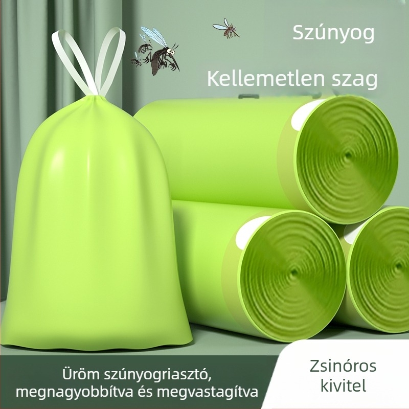Szúnyogriasztó üröm kivonatot tartalmazó szemeteszsákok, háztartási használatra, extra vastag, nagy méret, konyha