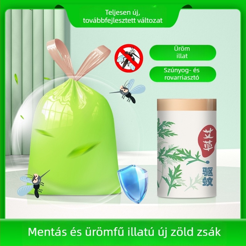 Szúnyogriasztó üröm kivonatot tartalmazó szemeteszsákok, háztartási használatra, extra vastag, nagy méret, konyha