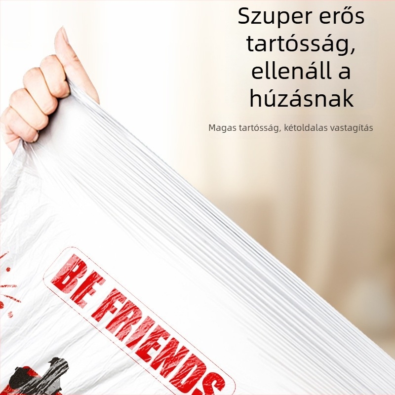 Szemeteszsákok tépésálló, vastagított kivitelben, húzókötéssel, háztartási konyhai használatra
