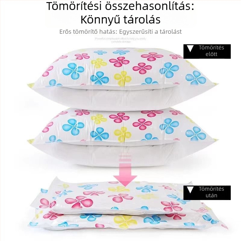 Vastagított vákuumos tárolózsákok, otthoni használatra, paplanok, ruhák és ágynemű rendezéséhez