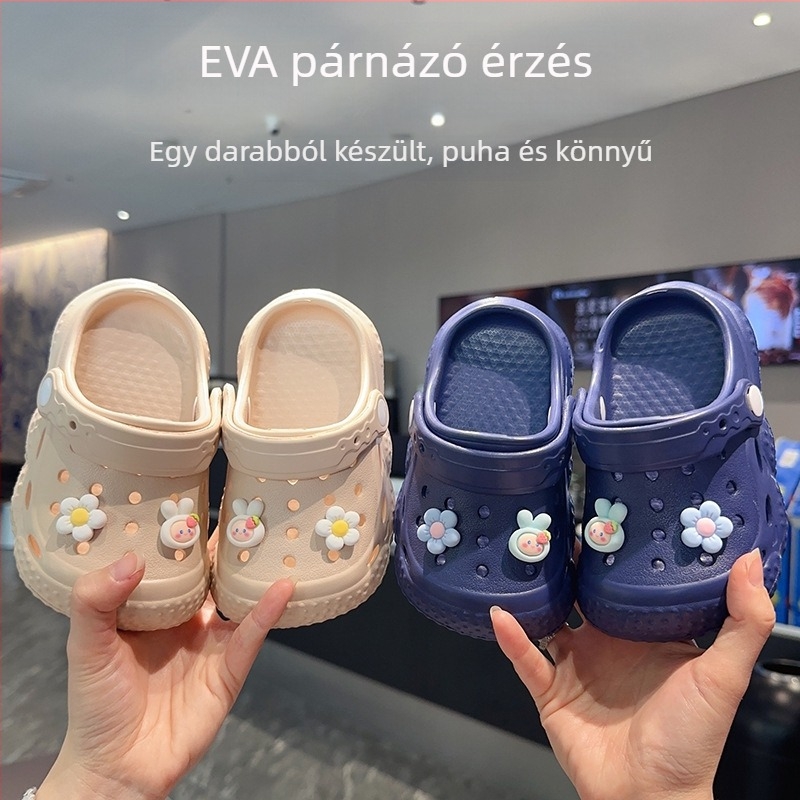 Lányoknak való EVA kloggok, szagtalanok, csúszásmentesek, puha talppal, bel- és kültéri nyári papucsok