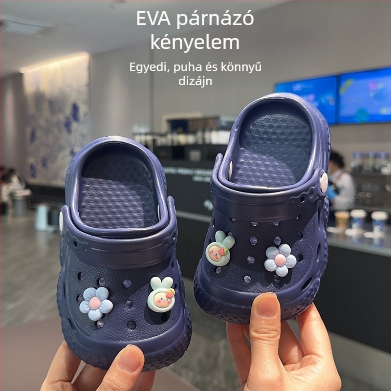 Lányoknak való EVA kloggok, szagtalanok, csúszásmentesek, puha talppal, bel- és kültéri nyári papucsok