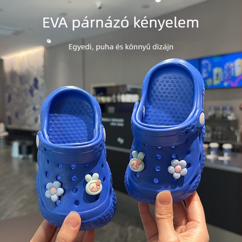 Lányoknak való EVA kloggok, szagtalanok, csúszásmentesek, puha talppal, bel- és kültéri nyári papucsok