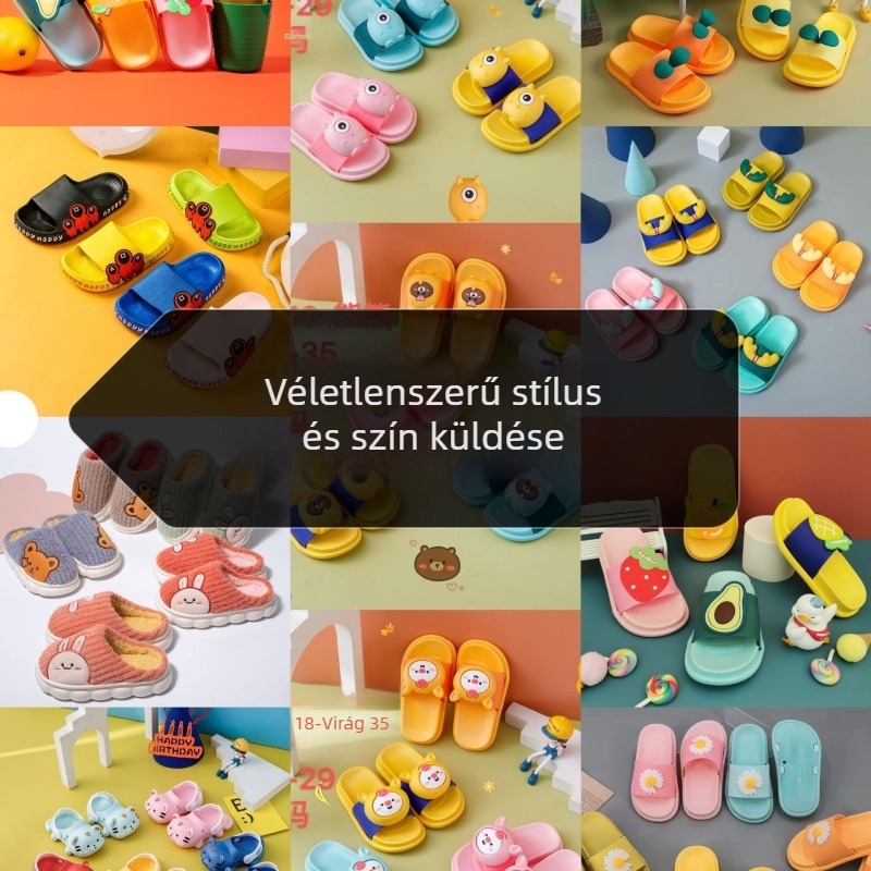 EVA gyerekeknek zárt orrú klumpa beltéri és kültéri használatra – uniszex, csúszásmentes strandpapucs