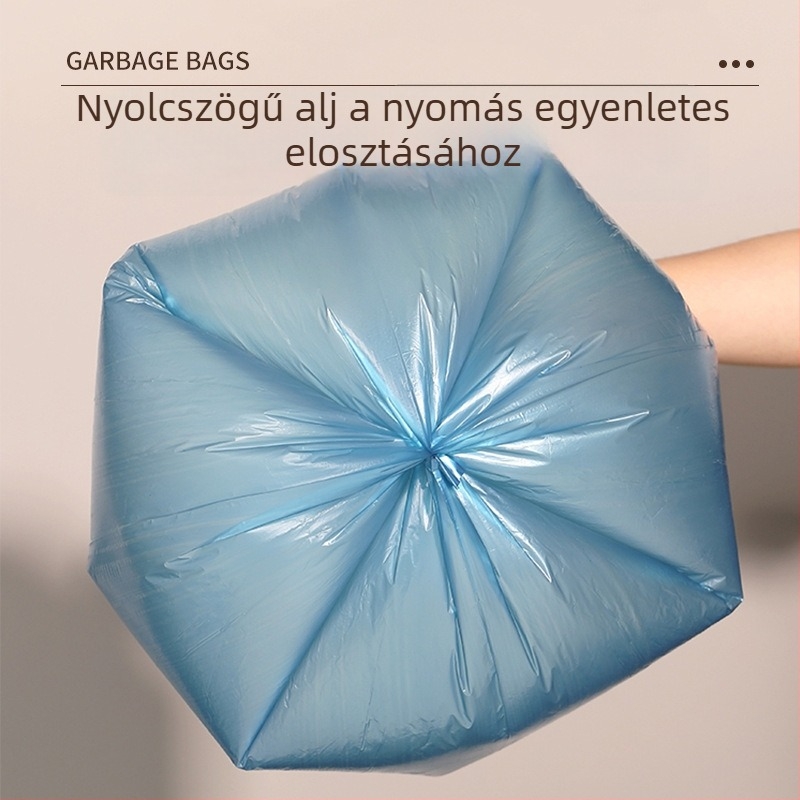 Vastagított mellény-stílusú konyhai szemeteszsák, 40×53 cm, tépésmentes kialakítás, nagy kapacitás, átszúrás elleni védelem