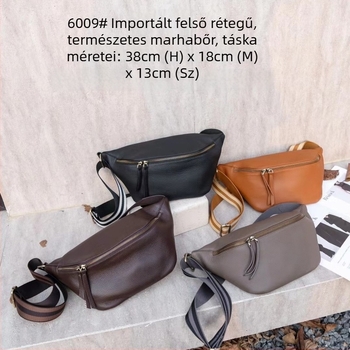 Valódi bőr crossbody táska nőknek, kompakt és sokoldalú