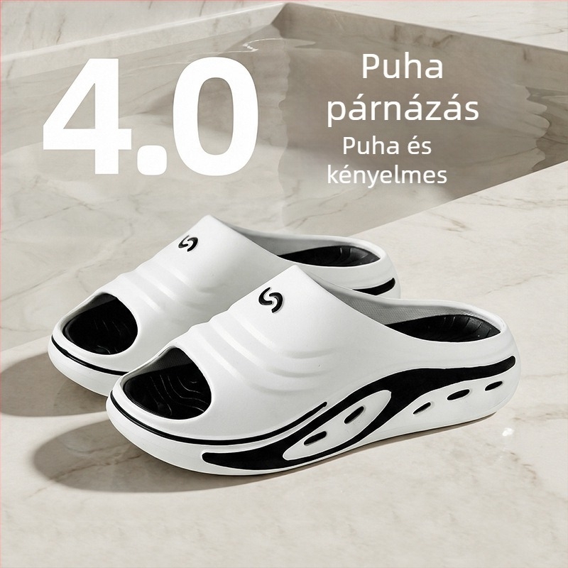 Férfi EVA hab szandál, vastag talppal, csúszásmentes, nyitott lábujj, slip-on, kültéri sportos