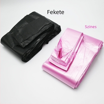 Mellény-stílusú konyhai szemeteszsákok, hordozhatóak, fekete és színes vastagított műanyag zacskók otthoni használatra