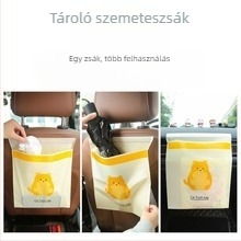 Autóhoz és kollégiumi asztalhoz használható rajzfilmszerű, vastagított, összecsukható öntapadós tároló tasakok