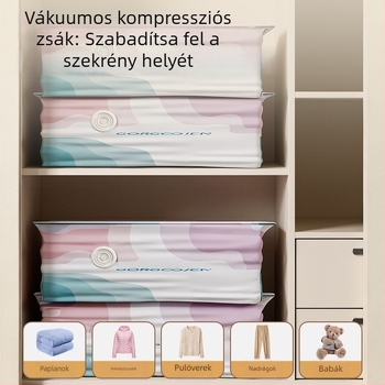 Q.m pumpa nélküli 3D tömörítő tasakok, nagy méretű otthoni tároláshoz, költözéshez és utazáshoz