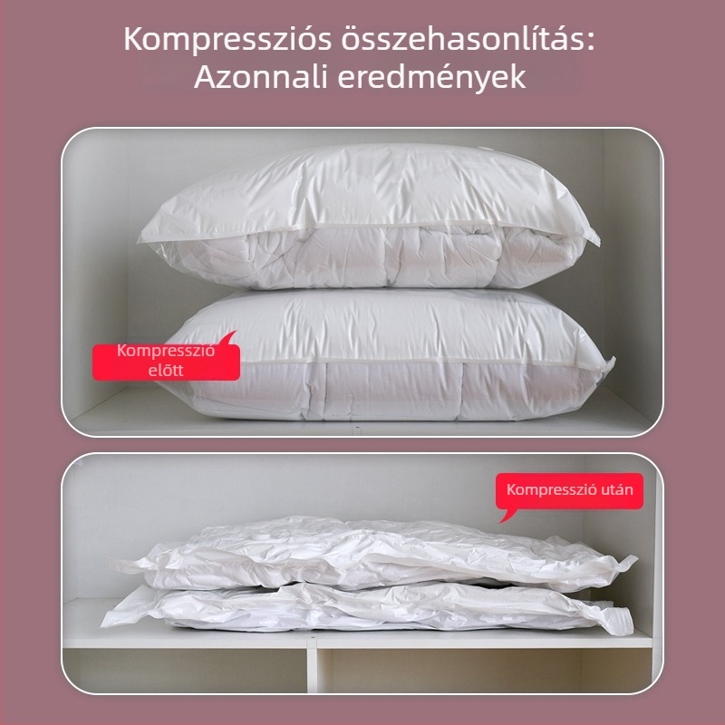 Vákuumos tárolózsákok ágyneműhöz és ruhákhoz