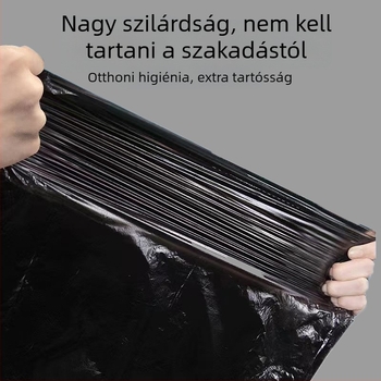 Zsinóros szemeteszsákok, vastagított, extra nagy méretű, 50×60 cm, konyhai használatra