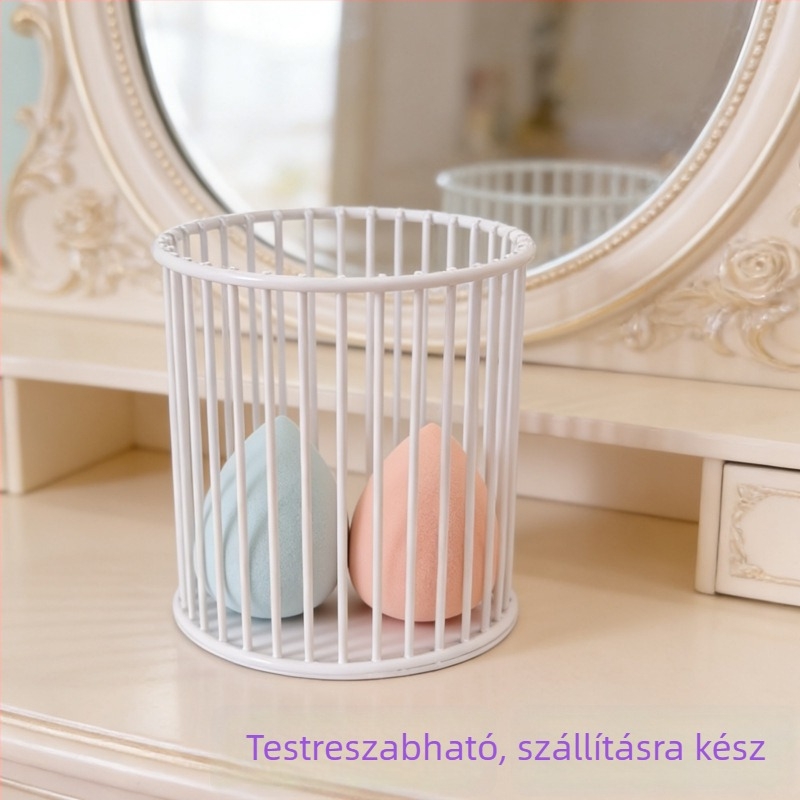 Kézzel készített fém asztali szervezőkosár, nordic stílusú, kozmetikumok és tollak tartója
