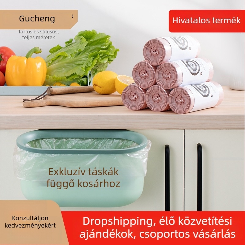 Fixed Háztartási lapos szájú, akasztós szemeteszsák, vastagított, tartós – konyha, asztal és autó