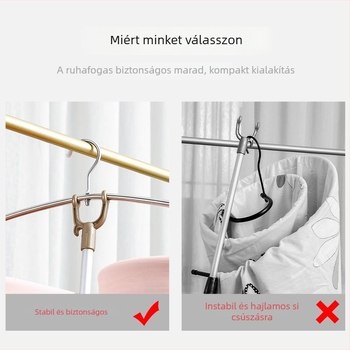 Kerek spirálisan hajtogatható rozsdamentes acél ruhaszárító keret ágyneműhöz