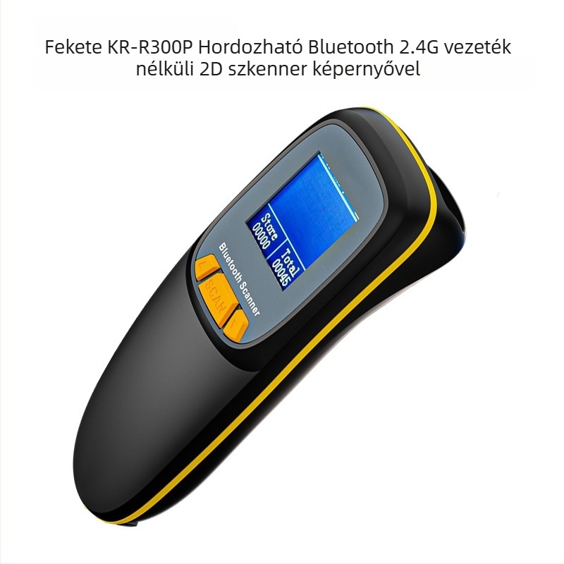 Hordozható Bluetooth 2D vonalkód-olvasó, vezeték nélküli POS-hoz és fizetésekhez