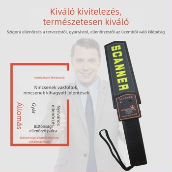 MD-3003B1 Kompakt kézi fémdetektor, magas érzékenységű, biztonsági szkenner