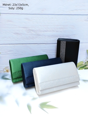 Estélyi clutch lánccal, kis méretű, minimalist stílusú, könnyed luxus, fedéllel, új modell