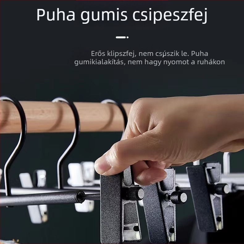 Fém nadrágszár clip, erős, teleszkópos, nedves és száraz ruhákhoz, csúszásmentes, rozsdamentes acél