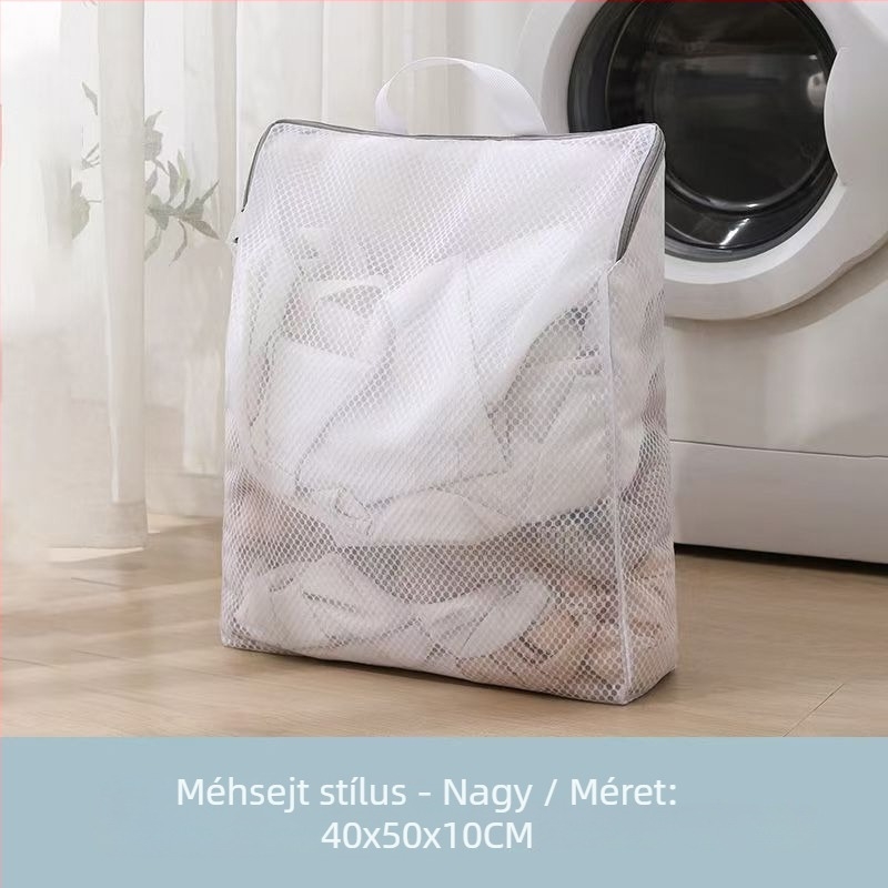3D mosózsák háztartási használatra – védi a pulóvereket, alsóneműket és melltartókat; tekeredés elleni mosózsák utazásokra