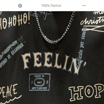Férfiak számára készült amerikai retro stílusú, nyomtatott mintás, rövid ujjú póló, kerek nyakú, laza szabású, nyári streetwear