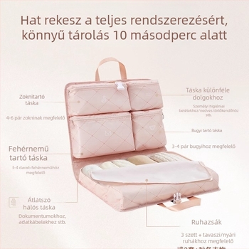 Utazási tároló táska – kompakt rendező ruháknak, alsóneműknek és kiegészítőkhöz
