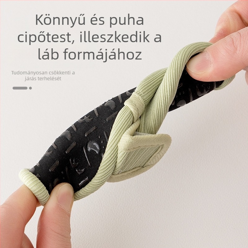 Gyerekeknek Velcro cipő, csúszásmentes puha talppal, kényelmes beltéri cipő
