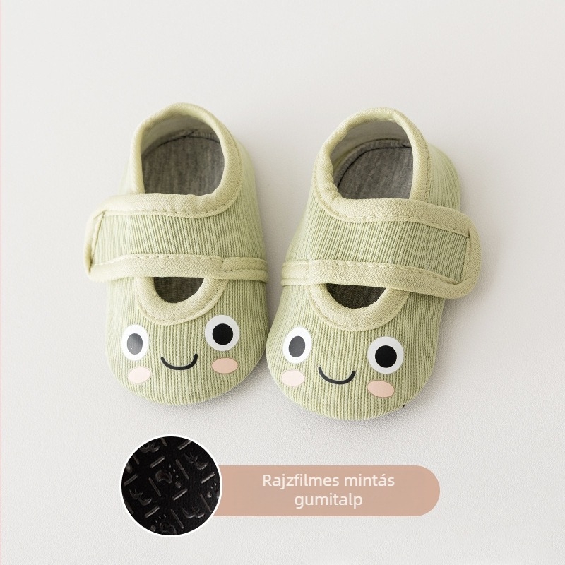 Gyerekeknek Velcro cipő, csúszásmentes puha talppal, kényelmes beltéri cipő