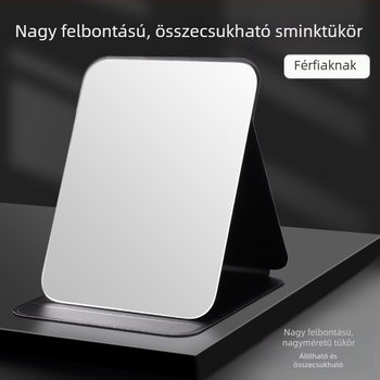 Összecsukható sminktükör íróasztalra és otthonra, nagy méretű