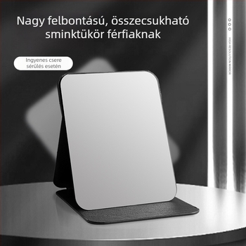 Összecsukható sminktükör íróasztalra és otthonra, nagy méretű