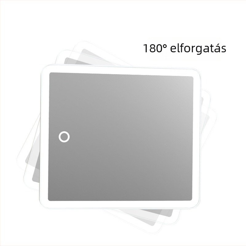 LED sminktükör HD világítással – asztali szépség tükör, újratölthető