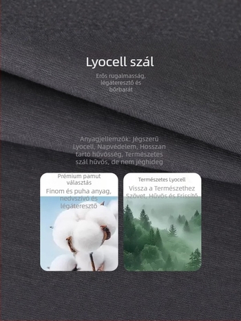 Férfi Lyocell Tencel rövid ujjú póló, három csík, nyárra, mindennapi viselet, 230 g