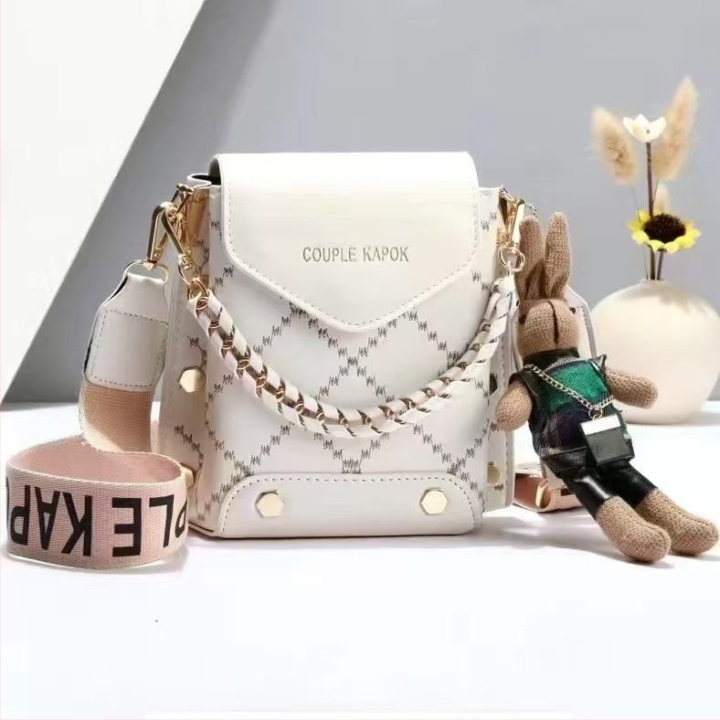 Új, divatos és sokoldalú női crossbody táska, koreai stílusú, egyszerű telefon-táska