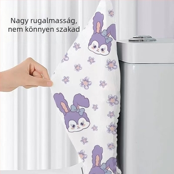 Egyszer használatos WC-ülőke védő, teljes fedéssel, vízálló, utazáshoz