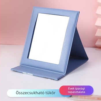 Kényelmes PVC összecsukható tükör, rajzfilm dizájnnal, PU sminktükör, álló kialakítás, kollégiumi íróasztali dekoráció