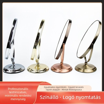 HD minőségű kétoldalas forgatható asztali sminktükör ékszerüzlet vitrínéhez