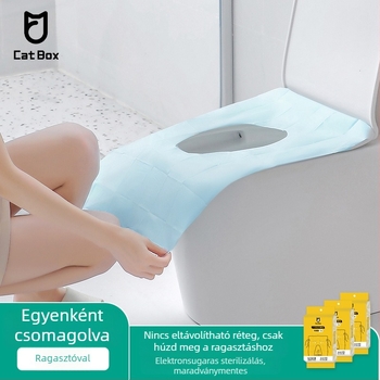 Egyszer használatos hosszú WC-ülőke alátét, vízálló, ragasztómentes
