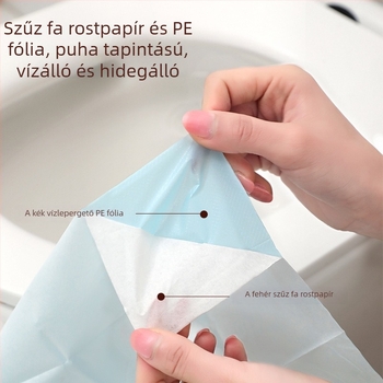 Egyszer használatos hosszú WC-ülőke alátét, vízálló, ragasztómentes