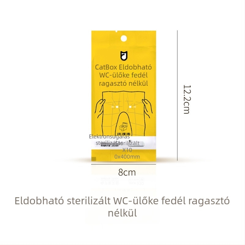 Egyszer használatos hosszú WC-ülőke alátét, vízálló, ragasztómentes