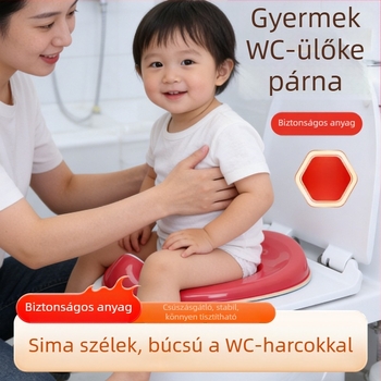 Gyerek WC-ülőke, könnyen eltávolítható, csúszásmentes felület, uniszex WC-használatra