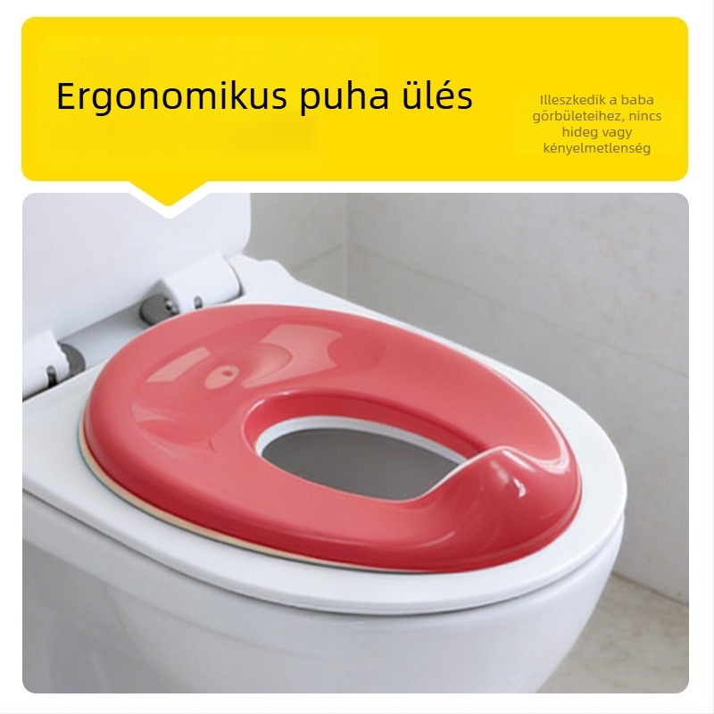 Gyerek WC-ülőke, könnyen eltávolítható, csúszásmentes felület, uniszex WC-használatra