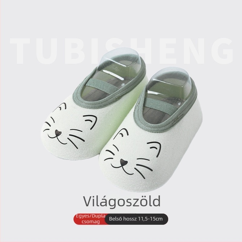 Baba beltéri csúszásmentes puha talpú cipő 6–36 hónapos babák számára