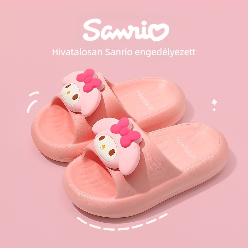 Sanrio gyerek papucs mesefigurával, nyár, uniszex, beltéri és kültéri viseletre, csúszásmentes EVA talppal