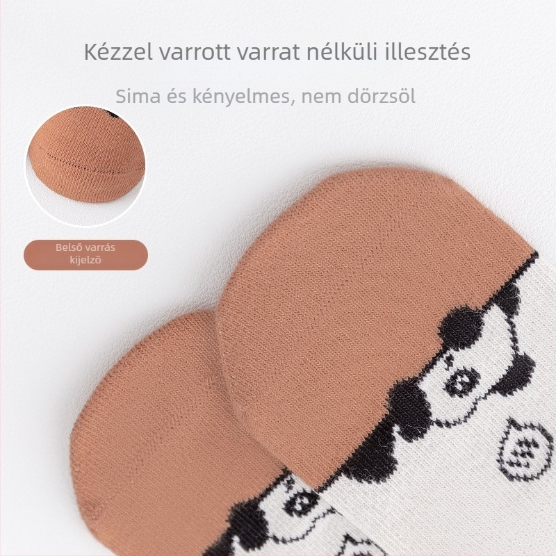 Baba talpvédő zokni csúszásmentes, méret 26, lélegző finom pamutból, 1–3 éveseknek, tavasz–ősz