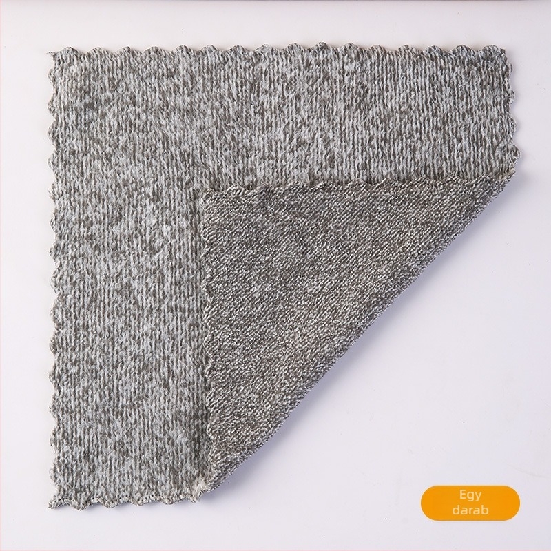 Bambuszszén rongy, 25×25 cm – vastag konyhai törlő kendő, mosogatáshoz, zsírtalanítás és nedvszívó